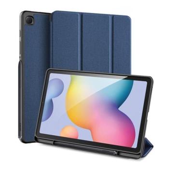 Samsung Galaxy Tab S6 Lite 10.4 (2020 / 2022 / 2024) SM-P610 / P615 / P613 / P619 / P620 / P625, mappa tok, Trifold, érintőceruza tartó, Dux Ducis Domo, sötétkék kép