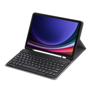 Samsung Galaxy Tab S9 11.0 SM-X710 / X716B, Bluetooth billentyűzetes mappa tok, érintőceruza tartó, fekete kép