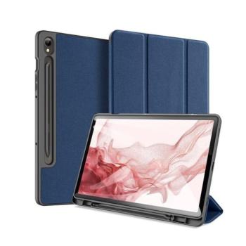 Samsung Galaxy Tab S9 11.0 SM-X710 / X716B, mappa tok, Trifold, érintőceruza tartó, Dux Ducis Domo, sötétkék kép