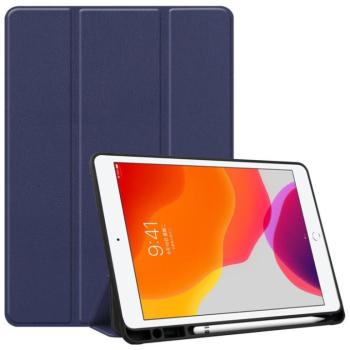 Samsung Galaxy Tab S9 FE Plus (12.4) SM-X610 / X616B, mappa tok, érintőceruza tartó, érintőceruza nélkül, Trifold, Wooze Trifold Pencil Holder, sötétkék kép