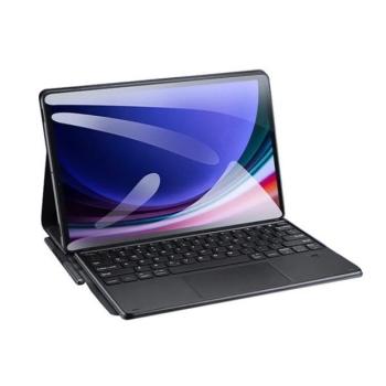 Samsung Galaxy Tab S9 Plus 12.4 / Tab S10 Plus 12.4 SM-X810 / X816B / X820 / X826B, Bluetooth billentyűzetes, mappa tok, Touch Pad, mágneses rögzítés, Dux Ducis TK, fekete kép