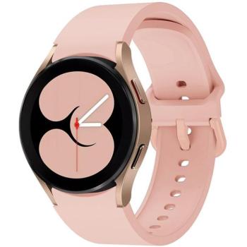 Samsung Galaxy Watch 4 / 5 / 5 Pro / 6 / 7 / FE (40 / 44 / 45mm) / Watch 4 Classic / 6 Classic (42 / 43 / 46mm), szilikon pótszíj, állítható, TP IconBand, rózsaszín kép
