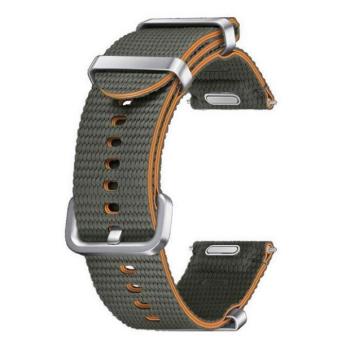 Samsung Galaxy Watch 4 / 5 / 5 Pro / 6 / 7 / FE (40 / 44 / 45mm) / Watch 4 Classic / 6 Classic (42 / 43 / 46mm), textíl pótszíj, S / M méret, állítható, izzadtságátló, vízálló, dupla szíj bújtatóval, sötétzöld, gyári kép