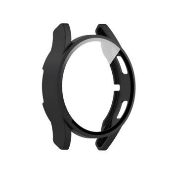 Samsung Galaxy Watch 4 / 5 / 6 / FE (40 mm), Műanyag védőkeret, kijelzővédő üveggel, közepesen ütésálló, szíj nélkül, fekete kép
