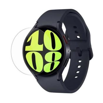 Samsung Galaxy Watch 6 (44mm) / Watch 7 (44mm) SM-R940 / R945 / L310 / L315, Kijelzővédő fólia, ütésálló fólia (az íves részre nem hajlik rá!), Tempered Glass (edzett üveg), Clear kép