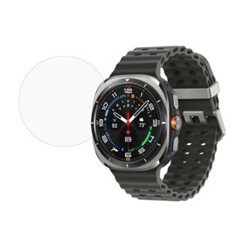Samsung Galaxy Watch 8 Classic (46 mm) SM-L500 / L505, Kijelzővédő fólia, ütésálló fólia (az íves részre nem hajlik rá!), Tempered Glass (edzett üveg), Clear kép