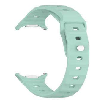 Samsung Galaxy Watch Ultra (47mm) SM-L705, szilikon pótszíj, légáteresztő, 3D homorú minta, zöld kép