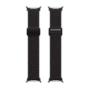 Samsung Galaxy Watch Ultra (47mm) SM-L705, textíl pótszíj, állítható, mágneses zár, Dux Ducis Mixture Pro, fekete kép