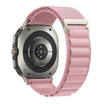 Samsung Galaxy Watch Ultra (47mm) SM-L705, textíl pótszíj, állítható, rózsaszín kép