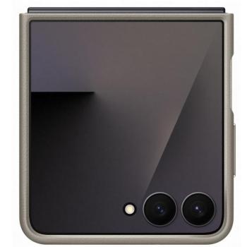 Samsung Galaxy Z Flip 7 KindSuit gyári vegán bőr tok, bézs kép