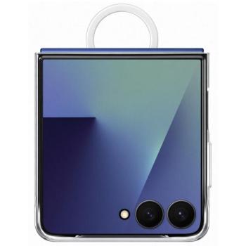 Samsung Galaxy Z Flip 7 Ring Clear Cover gyári szilikon tok, átlátszó kép