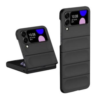 Samsung Galaxy Z Flip4 SM-F721B, Műanyag hátlap védőtok, közepesen ütésálló, 3D minta, fekete kép