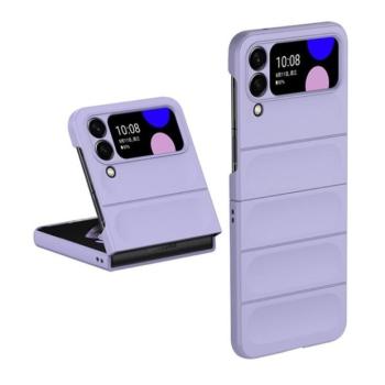Samsung Galaxy Z Flip4 SM-F721B, Műanyag hátlap védőtok, közepesen ütésálló, 3D minta, lila kép