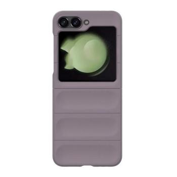 Samsung Galaxy Z Flip6 / Z Flip7 FE SM-F741B / F761B, Műanyag hátlap védőtok, közepesen ütésálló, 3D minta, lila kép