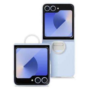 Samsung Galaxy Z Flip6 / Z Flip7 FE SM-F741B / F761B, Szilikon tok, telefongyűrű, Clear Case, átlátszó, gyári kép