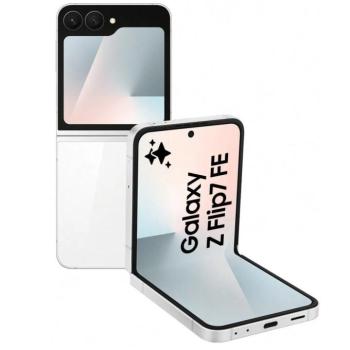 Samsung Galaxy Z Flip7 FE kártyafüggetlen okostelefon, 8/256GB, fehér kép