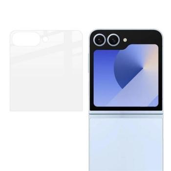 Samsung Galaxy Z Flip7 SM-F766B, Kijelzővédő fólia, ütésálló fólia (az íves részre NEM hajlik rá!), Tempered Glass (edzett üveg), Előlapi kijelzőre, Clear kép