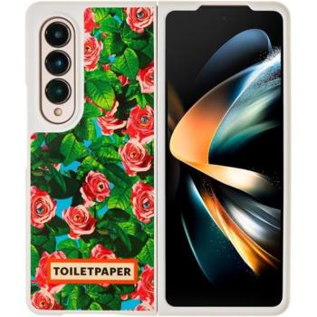 Samsung Galaxy Z fold4 Toiletpaper rózsa mintás gyári tok, zöld (GP-FPF936AMBRY) kép