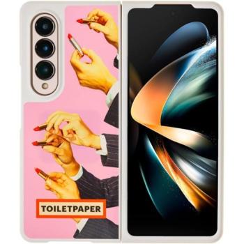 Samsung Galaxy Z fold4 Toiletpaper rúzs mintás gyári tok, rózsaszín (GP-FPF936AMCPY) kép