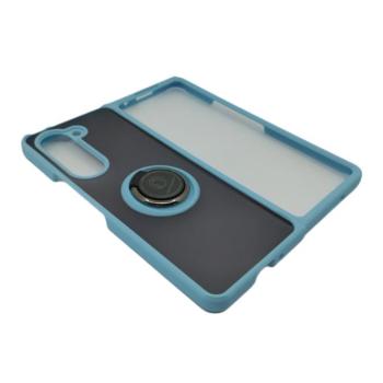 Samsung Galaxy Z Fold5 TPU tok, gyürüs hátlap tok, kék, mágneses kép