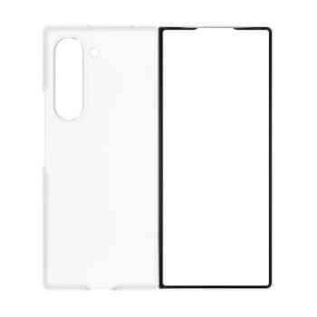 Samsung Galaxy Z Fold6 SM-F956B, Műanyag hátlap védőtok, átlátszó, gyári kép
