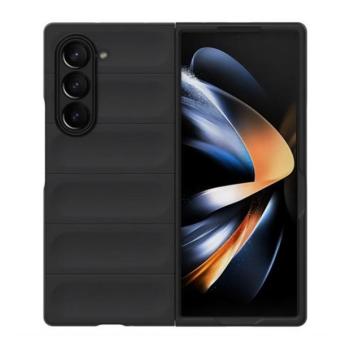 Samsung Galaxy Z Fold6 SM-F956B, Műanyag hátlap védőtok, közepesen ütésálló, 3D minta, fekete kép