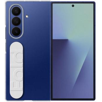 Samsung Galaxy Z Fold7 SM-F966B, Műanyag hátlap védőtok, + 2 db kijelzővédő fólia, ultravékony, kézpánttal, Clear Grip, átlátszó, gyári kép