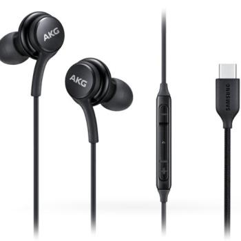 Samsung gyári sztereó felvevős fülhallgató - EO-IC100BBE tuned by AKG - Type-C csatlakozó - fekete (ECO csomagolás) kép