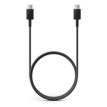 Samsung gyári USB Type-C - USB Type-C adat- és töltőkábel 100 cm-es vezetékkel -EP-DA705BBE - fekete (ECO csomagolás) kép