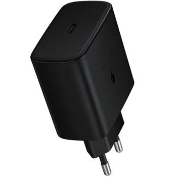 SAMSUNG hálózati töltő Type-C aljzat (10V / 3000mA, 45W, PD gyorstöltés támogatás) FEKETE Apple iPhone 7 4.7, Apple iPhone 7 Plus 5.5, Asus Zenfone 3 5.5 (ZE552KL), Honor 8, Sony Xperia X Comp kép