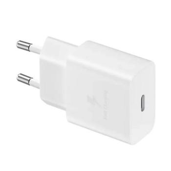 SAMSUNG hálózati töltő Type-C aljzat (5V / 2000 mA, 15W, gyorstöltés támogatás) FEHÉR kép