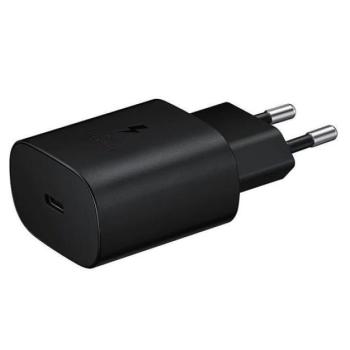 SAMSUNG hálózati töltő Type-C aljzat (5V / 3000mA, 25W, EP-TA800EBE, PD gyorstöltés támogatás) FEKETE Apple iPhone 7 4.7, Apple iPhone 7 Plus 5.5, Asus Zenfone 3 5.5 (ZE552KL), Honor 8, Sony X kép