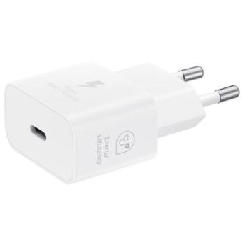 SAMSUNG hálózati töltő Type-C aljzat (5V / 3A, 25W, GaN, PD gyorstöltés támogatás) FEHÉR kép