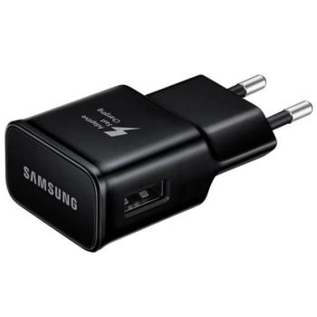 SAMSUNG hálózati töltő USB aljzat (15W, EP-TA200, gyorstöltő) FEKETE kép