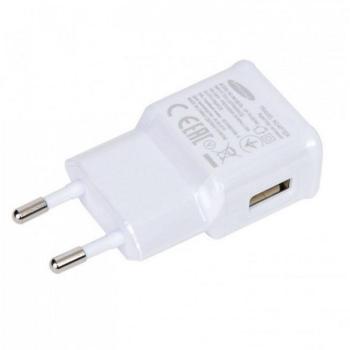 SAMSUNG hálózati töltő USB aljzat (5V / 1550mA) FEHÉR Apple iPhone 7 4.7, CAT S60, Apple iPhone 7 Plus 5.5, Evolveo Strongphone Q5, Blackberry DTEK50 , Vodafone Smart turbo 7 (VFD500), HTC Desire kép