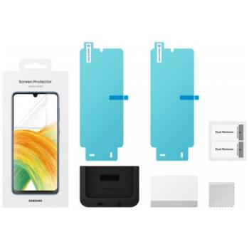 SAMSUNG képernyővédő fólia 2db (törlőkendő, felhelyezést segítő keret) ÁTLÁTSZÓ Samsung Galaxy A33 5G (SM-A336) kép