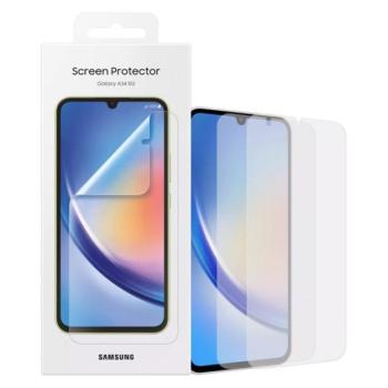 SAMSUNG képernyővédő fólia 2db (törlőkendő, felhelyezést segítő keret) ÁTLÁTSZÓ Samsung Galaxy A34 5G (SM-A346) kép