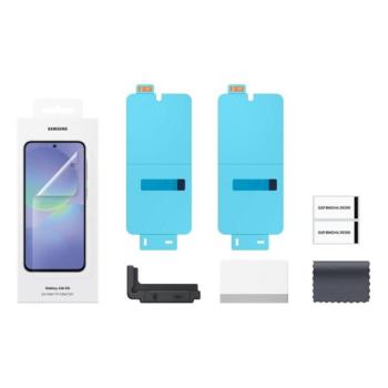 SAMSUNG képernyővédő fólia 2db (törlőkendő + segédkeret) ÁTLÁTSZÓ Samsung Galaxy A36 5G (SM-A366) kép