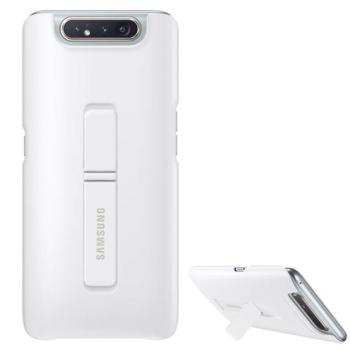 SAMSUNG műanyag telefonvédő (dupla rétegű, gumírozott, asztali tartó funkció) FEHÉR Samsung Galaxy A80 (SM-A805F) kép