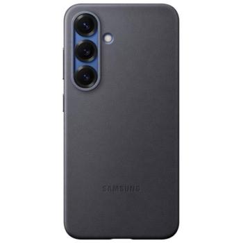 SAMSUNG műanyag telefonvédő (ECO bőr hatású hátlap) FEKETE Samsung Galaxy S25 (SM-S931) kép