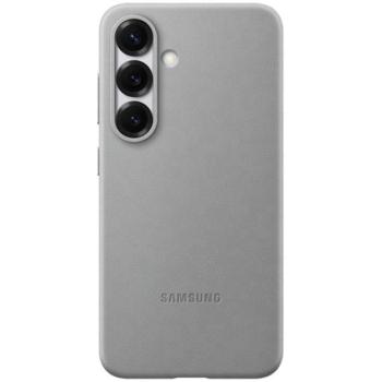 SAMSUNG műanyag telefonvédő (ECO bőr hatású hátlap) SÖTÉTSZÜRKE Samsung Galaxy S25 (SM-S931) kép