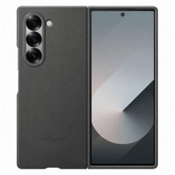 SAMSUNG műanyag telefonvédő (ECO bőr hatású hátlap) SÖTÉTSZÜRKE Samsung Galaxy Z Fold6 5G (SM-F956) kép
