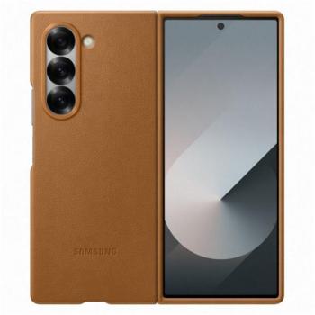 SAMSUNG műanyag telefonvédő (ECO bőr hatású hátlap) VILÁGOSBARNA Samsung Galaxy Z Fold6 5G (SM-F956) kép