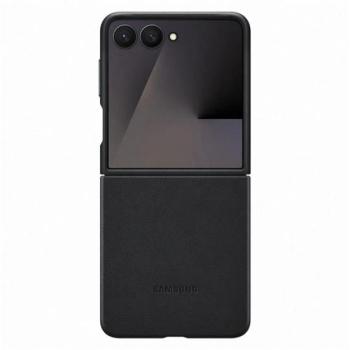 SAMSUNG műanyag telefonvédő (ECO vegán bőr hátlap) FEKETE Samsung Galaxy Z Fold7 (SM-F966) kép