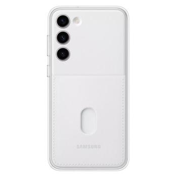 SAMSUNG műanyag telefonvédő (közepesen ütésálló, cserélhető átlátszó + bankkártya tartó hátlap) FEHÉR Samsung Galaxy S23 Plus (SM-S916) kép