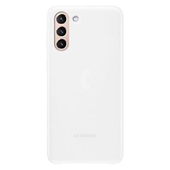 SAMSUNG műanyag telefonvédő (ultravékony, hívás és üzenetjelző funkció, LED világítás) FEHÉR Samsung Galaxy S21 Plus (SM-G996) 5G kép