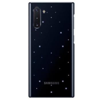 SAMSUNG műanyag telefonvédő (ultravékony, hívás és üzenetjelző funkció, LED világítás) FEKETE Samsung Galaxy Note 10 (SM-N970F) kép