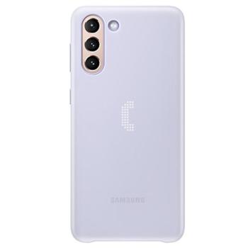 SAMSUNG műanyag telefonvédő (ultravékony, hívás és üzenetjelző funkció, LED világítás) LILA Samsung Galaxy S21 Plus (SM-G996) 5G kép