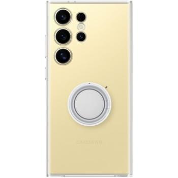 SAMSUNG műanyag telefonvédő (ultravékony, tartógyűrű, kitámasztó) ÁTLÁTSZÓ Samsung Galaxy S24 Ultra (SM-S928) kép