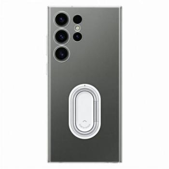 SAMSUNG műanyag telefonvédő (ultravékony, telefontartó gyűrű, kitámasztó) ÁTLÁTSZÓ Samsung Galaxy S23 Ultra (SM-S918) kép
